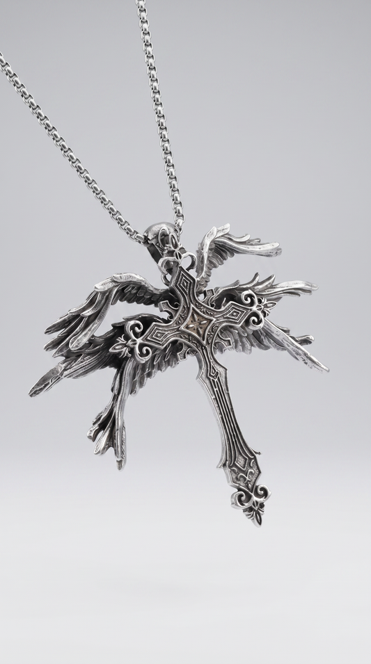 Winged Cross Necklace
