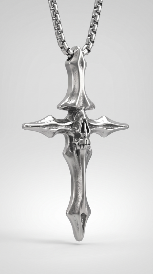 Skull Cross Necklace